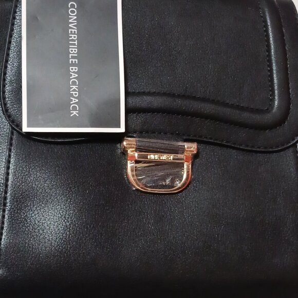 Nine West Harper Convertible Backpack-Black - Picture 2 of 7